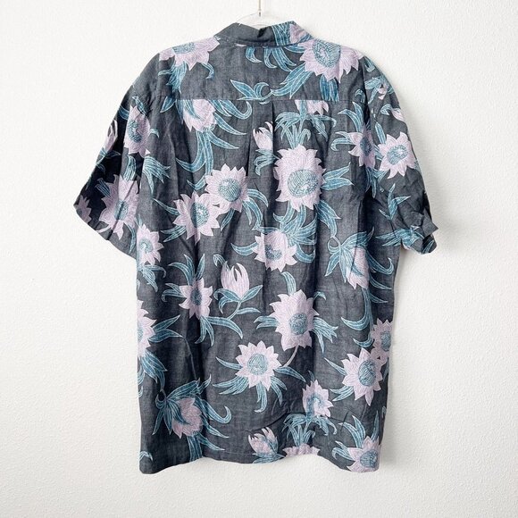 Cooke Street Honolulu 2XL Fish Short Sleeve Hawaiian Aloha Button Front Shirt - Picture 2 of 7